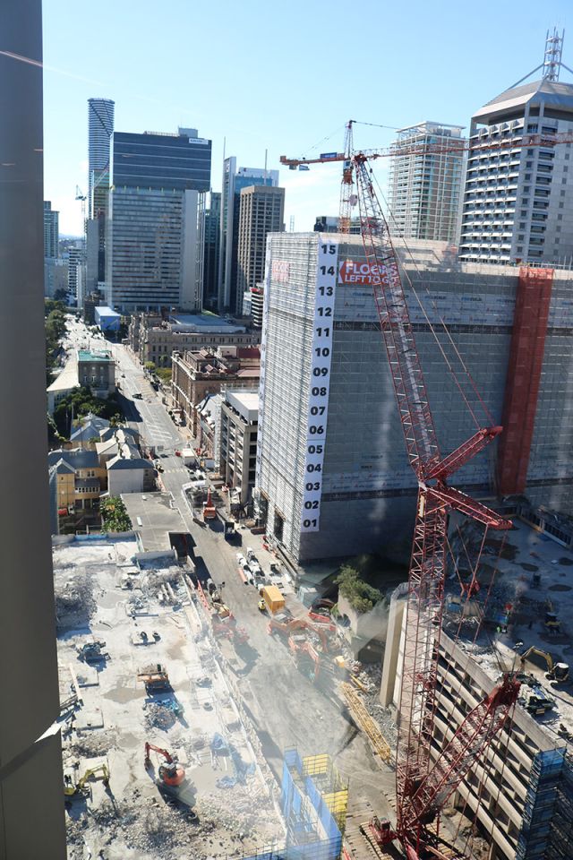 Construction site for Queens Wharf.