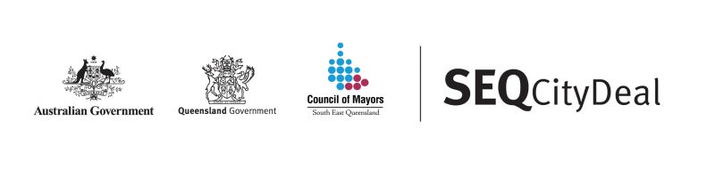 logos of the Australian Government, Queensland Government and Council of Mayors 