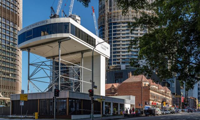 Early stages of construction at Queens Wharf showing the Queens Wharf Tower