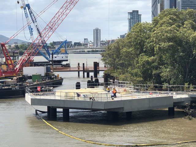 Construction site for the Boathouse and Mangrove Walk